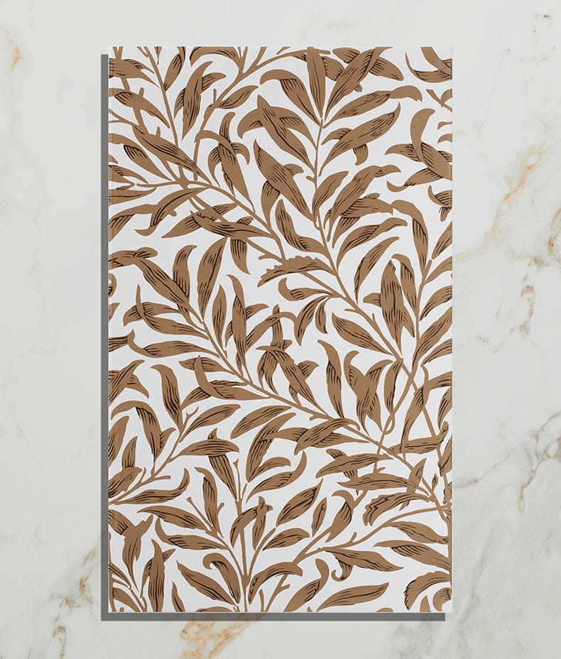 Silk Screen Ceramic Willow Cottage Tobacco 
