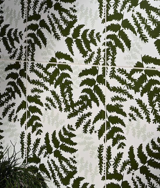 Silk Screen Ceramic Fernery 