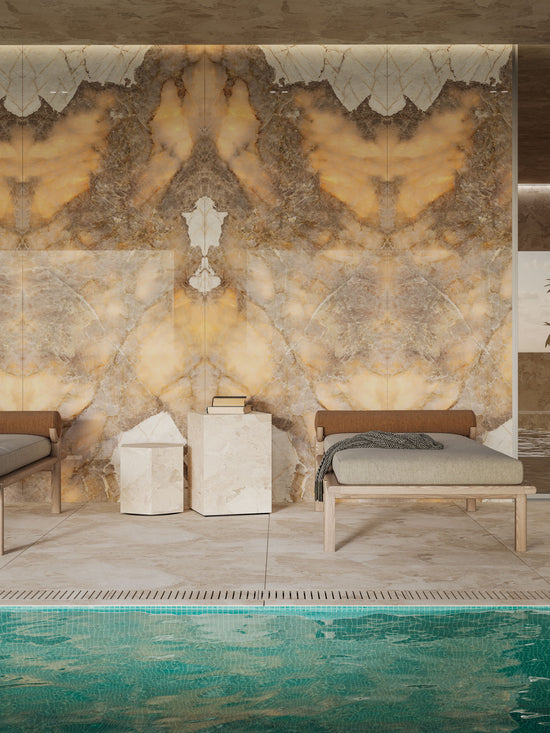 Marmi Golden Ambra Bookmatched (Full Lappato)