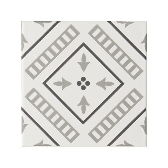 Vannerie Grey on Brilliant White