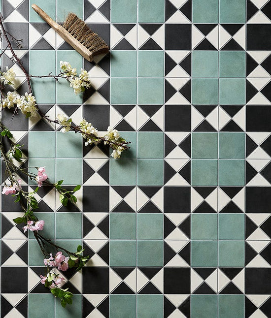 Victorian Style Floor Finchley Forest Green Textured Finish