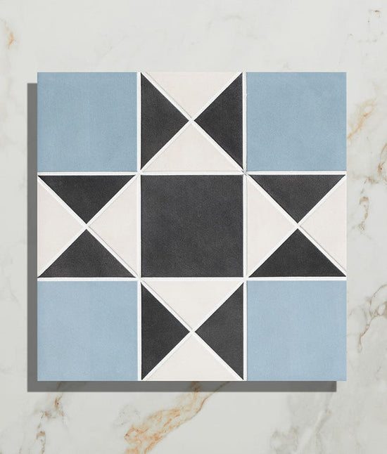 Victorian Style Floor Finchley Sky Blue Textured Finish