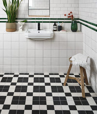 Victorian Style Floor Chess Monochrome A Textured Finish
