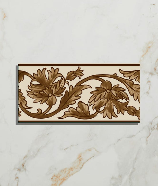 Victorian Style™ Wall Ceramic Decor Carnation Border 