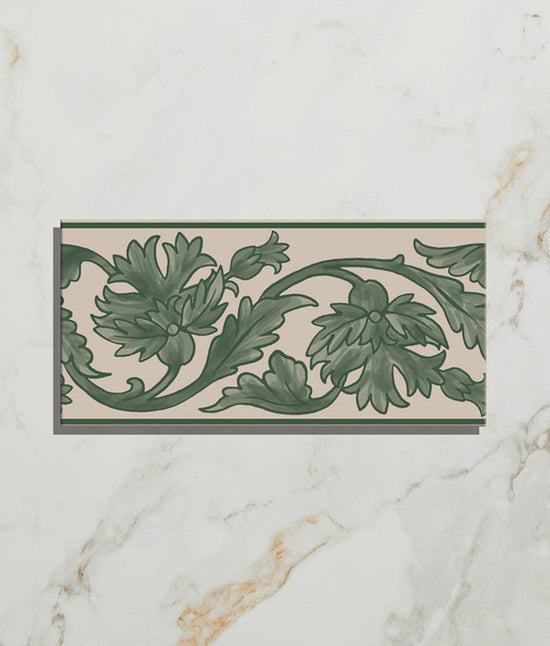 Victorian Style™ Wall Ceramic Decor Carnation Border 