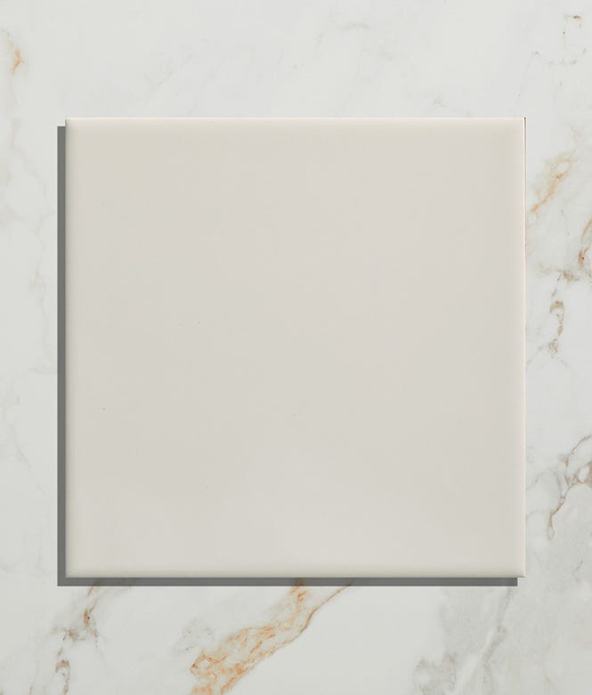 Victorian Style Wall Cotton White Square Gloss Finish