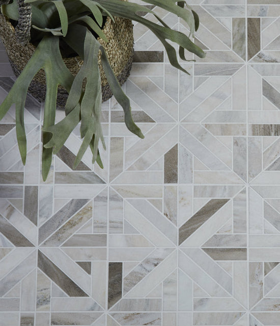 Tokyo Lattice Marble Mosaic