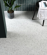 Long Island Marble Fan Mosaic Honed Finish