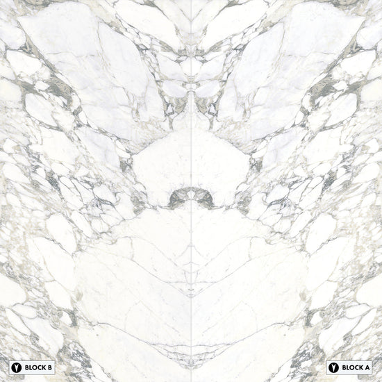 Elementa Arabescato Bookmatched Polished Slab