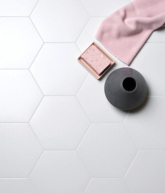 Delicate Porcelain Hexagon