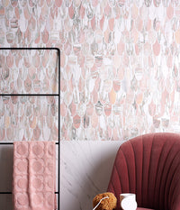 East Java Flamingo Marble Plume Mosaic Honed Finish