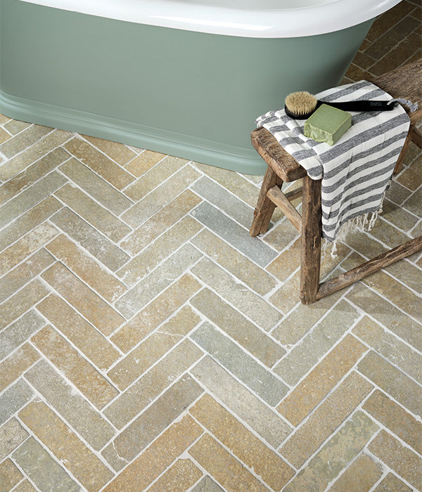 Farley Limestone Parquet Seasoned Finish