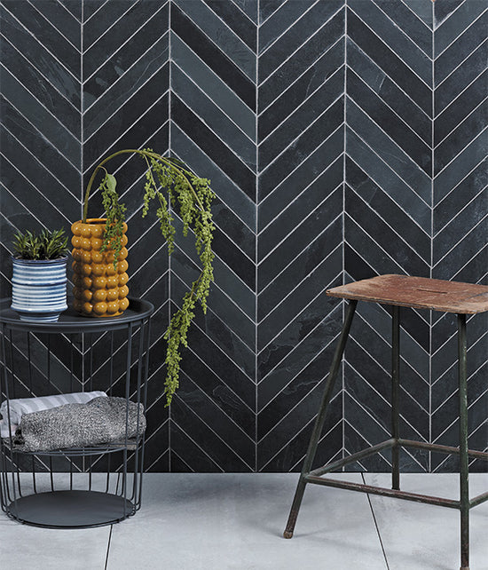 Metropolitan Slate Chevron Riven Finish