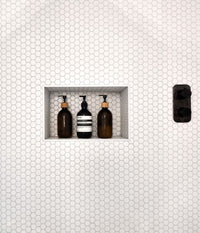 Mono Hex Porcelain Blanc