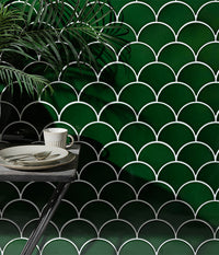 Riverlands Scales Watercress Crackle Glaze Finish