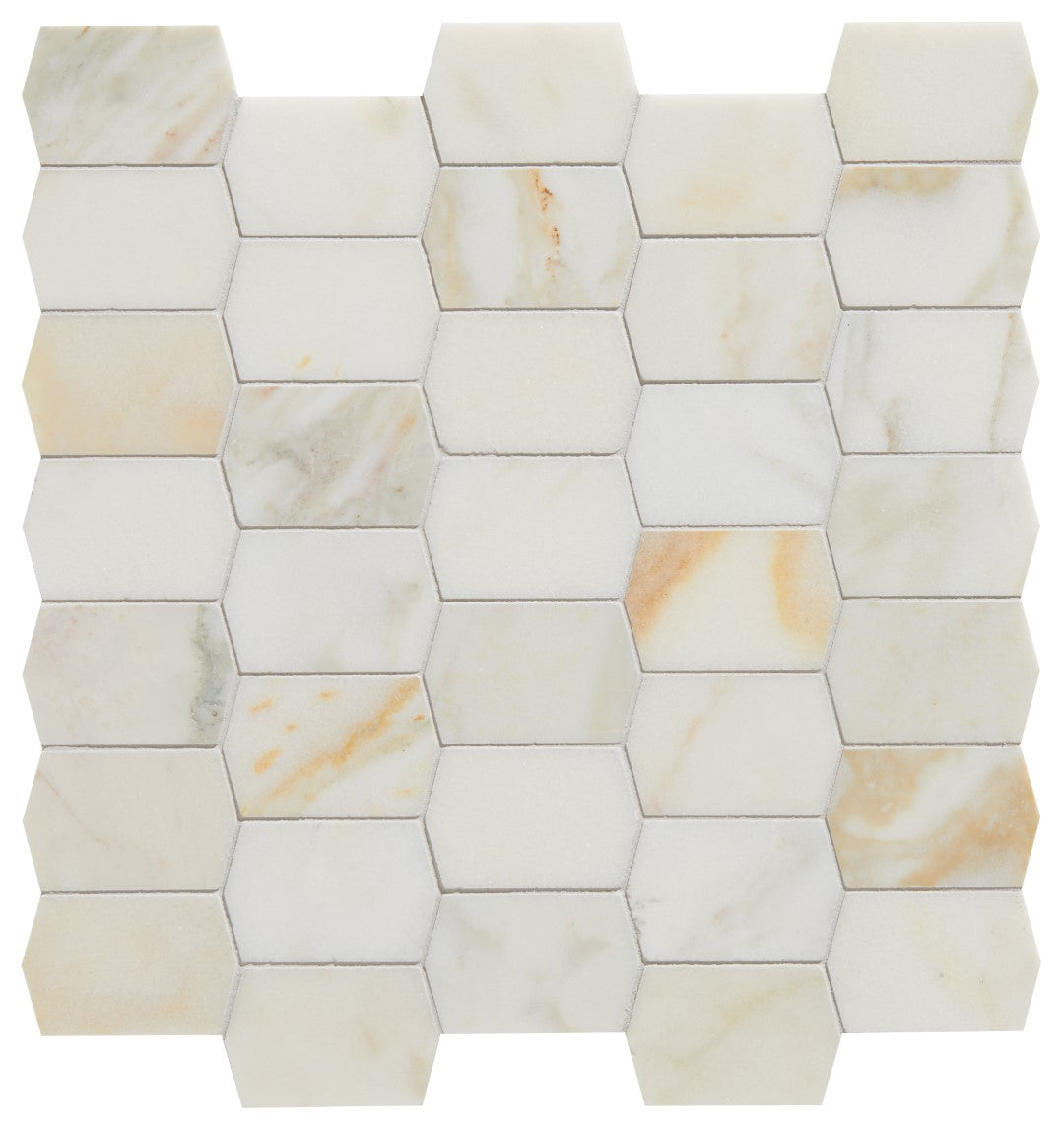 Palazzo Oro Marble Picket Mosaic Honed Finish