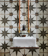 Spitalfields Retro Star Black Matt Finish