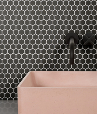 Mono Hex Porcelain Noir