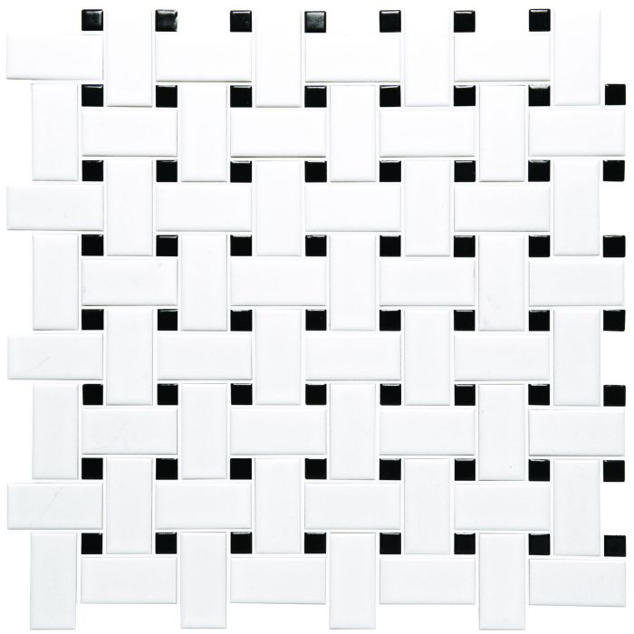 Basketweave Floor Mosaic
