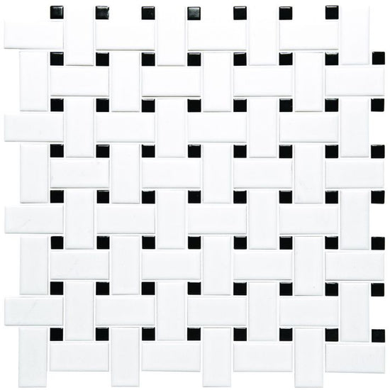 Basketweave Floor Mosaic