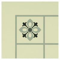 Bohemia Corner Light Grey, Dark Grey and Black on White