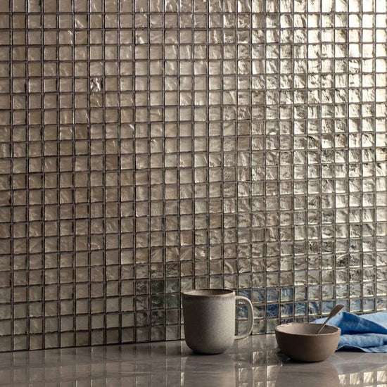 Byzantium Platinum Glass Mosaic