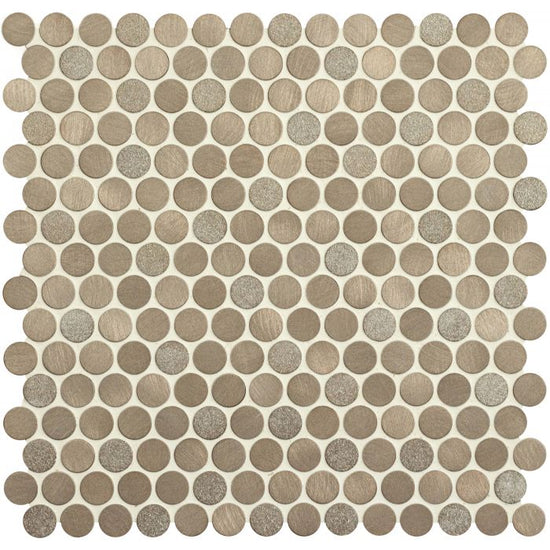 Tarvos Copper Mixed Finish Penny Round