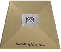 Delta Tray Thames Centre Drain for Square Grate  (22-27mm)
