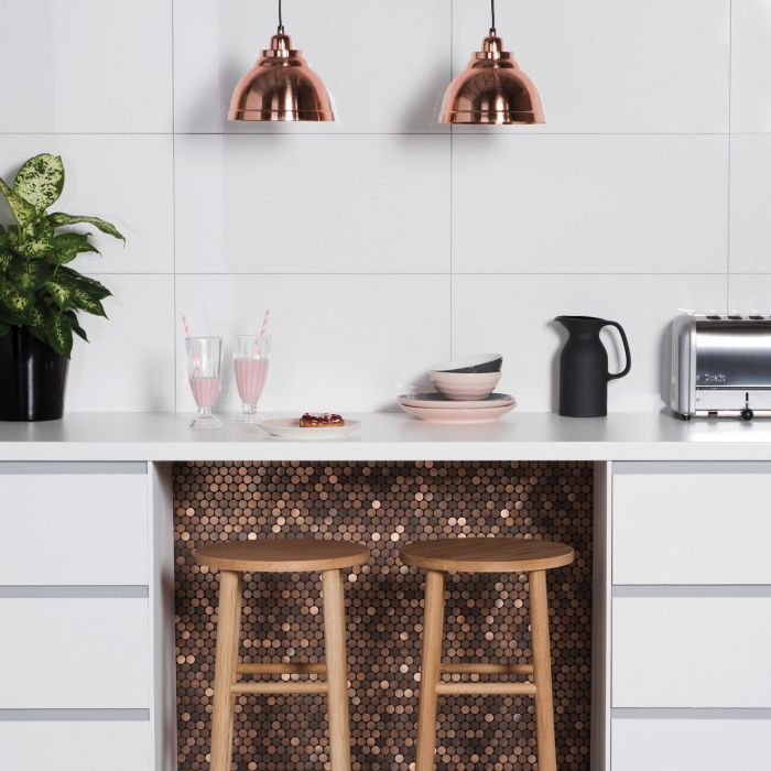 Orabella Brushed Metal Mosaic