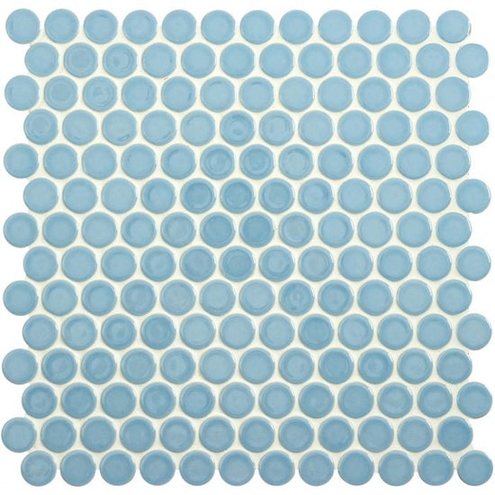 Mini Light Blue Penny Round