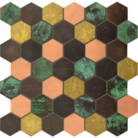 Flidor Mixed Colour Copper Mosaic