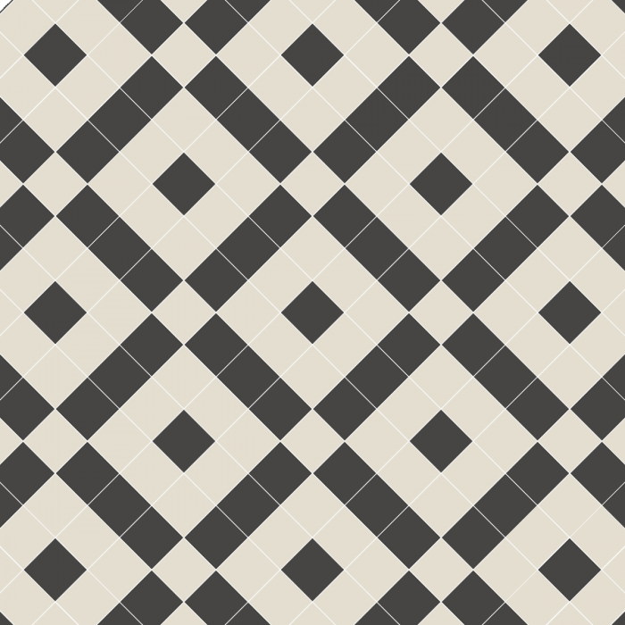 Exeter - Black & Dover White