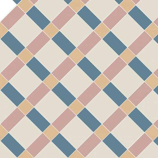 Falkirk - Blue, Carnation Pink, Dover White & Hawthorn Yellow