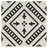Pompeii Black on Dover White