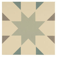 Seville Light Grey, Light Jade and Dark Jade on White
