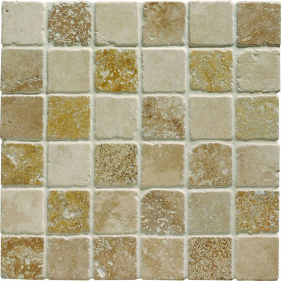 Mixed Travertine 4.8 Venetian Stone Mosaic
