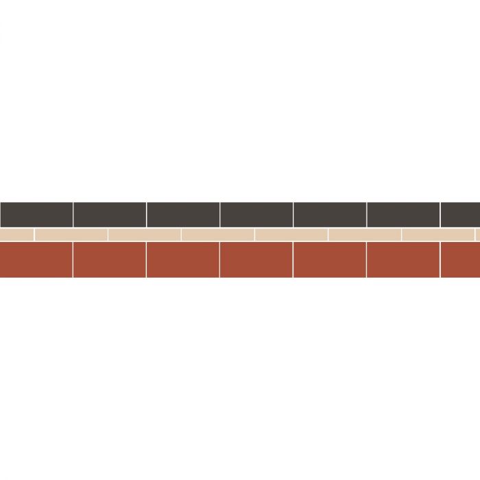 Simple Border 3 - Blue, White & Red