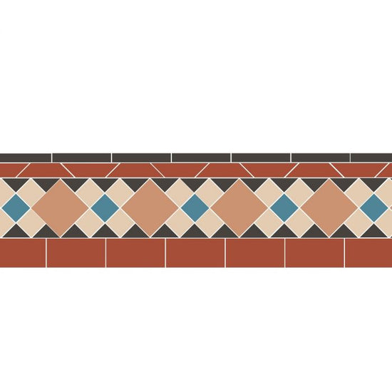 Wordsworth - Black, Blue, Buff, Red & White
